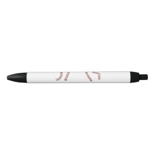 Peach marron glitter rainbow teacher appreciation pen