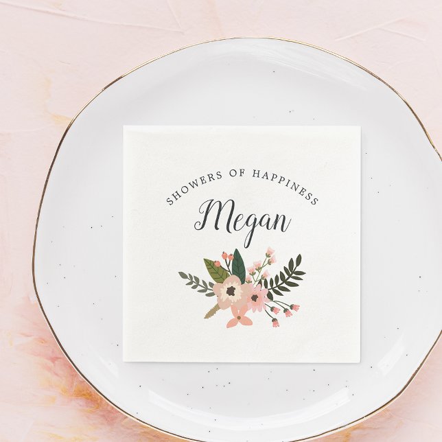 Peach Meadow Baby or Bridal Shower Napkins (Creator Uploaded)