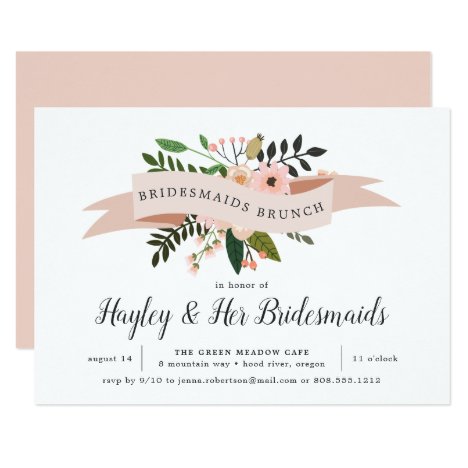 Peach Meadow | Bridesmaids Brunch Invitation