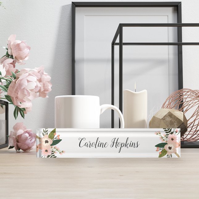 Peach Meadow Desk Name Plate (Creator Uploaded)