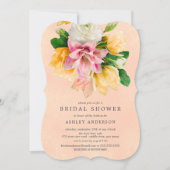 Peach Meadow Floral Bridal Shower Invitation (Front)