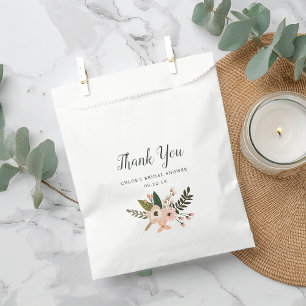 Peach Meadow Personalized Favor Bag