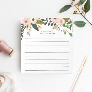 Peach Meadow   Personalized Lined Notepad