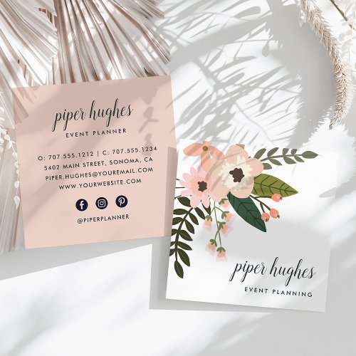 Peach Meadow Square Business Card