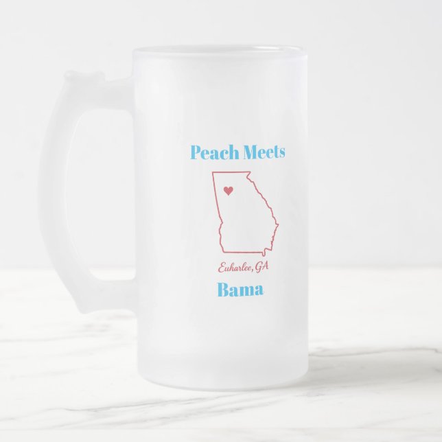Peach Meets Bama Frosted Mug (Left)
