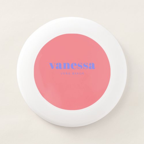 Peach Minimal Modern Classic Name Wham-O Frisbee
