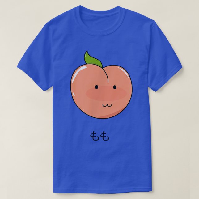 Peach Momo Japanese Kawaii Otaku Style Cute Pink P T-Shirt (Design Front)