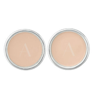 Peach Monogram Cufflinks