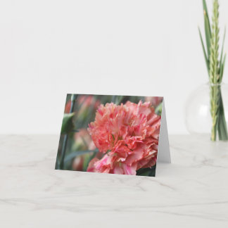Peach Mothers Day Carnation Photo Card
