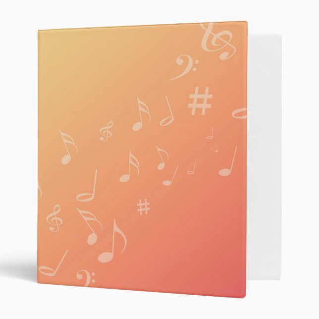 Peach Music Binder (Front/Inside)