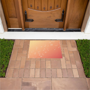 Peach Music Doormat