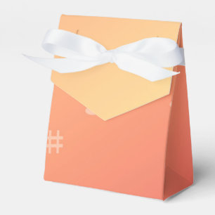 Peach Music Favor Boxes