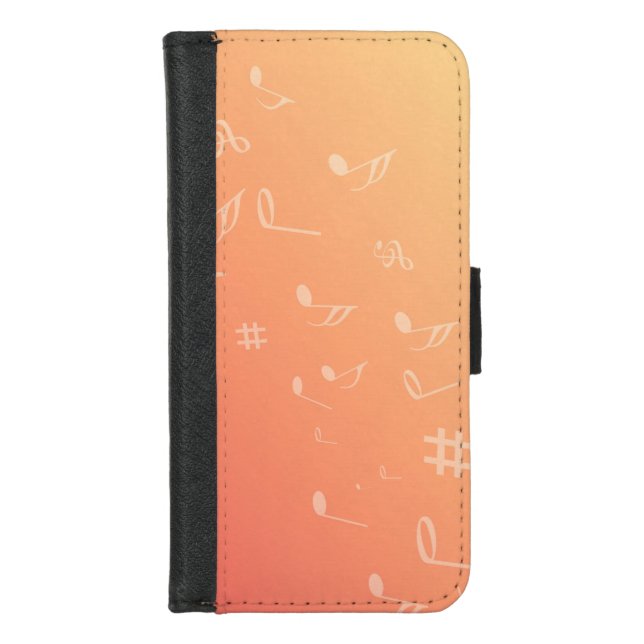 Peach Music iPhone Wallet Case (Front)