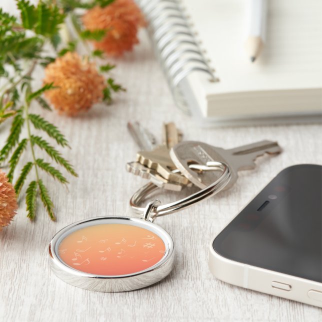 Peach Music Keychain (Side)