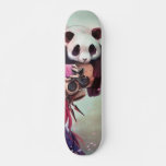 Peach Ninja Pandas Skateboard Deck at Zazzle