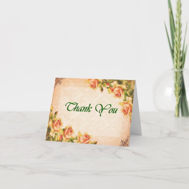 Peach Note Cards Customizable (Front)