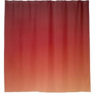 Peach Ombre Brown Shower Curtain