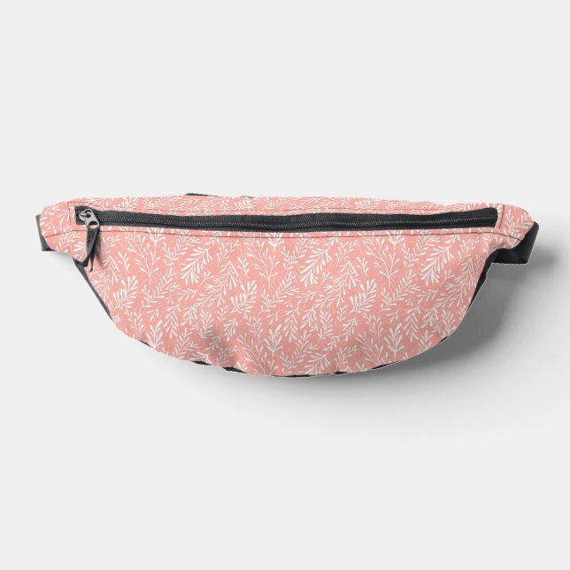 PEACH ORANGE AND WHITE TINY BRANCHES FANNY PACK (Lay Down)