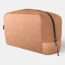 Peach Orange gradient geometric mesh pattern Dopp Kit