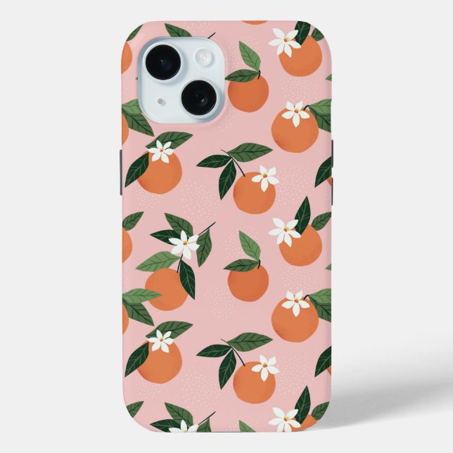 Peach Orange Juice Pattern Case-Mate iPhone Case (Back)