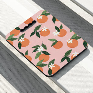 Peach Orange Juice Pattern Seat Cushion