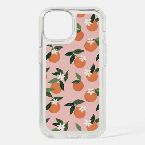 Peach Orange Juice Pattern iPhone 15 Case