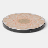 Peach Orange Mandala Wireless Charger (Front 2)