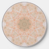 Peach Orange Mandala Wireless Charger (Front)