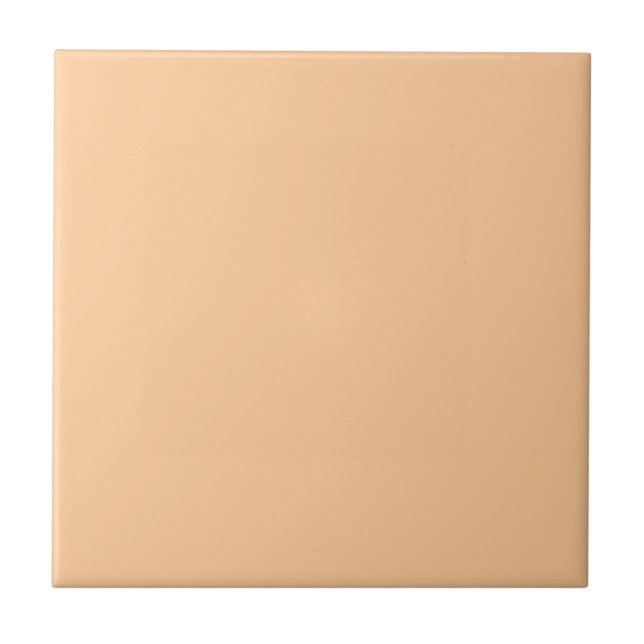 Peach Orange Stylish Color Complementing Ceramic Tile (Front)