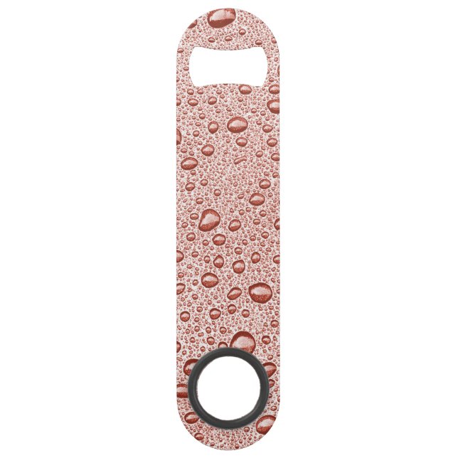 Peach orange water droplets bar key (Front)