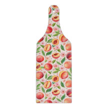 Peach Orchard Bloom – Watercolor Fruit & Floral