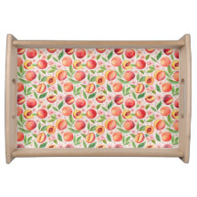 Peach Orchard Bloom – Watercolor Fruit & Floral