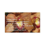 Peach Orchids with Raindrops Floral Business Card