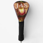 Peach Orchids with Raindrops Floral Golf Head Cover