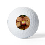 Peach Orchids with Raindrops Golf Balls