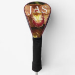 Peach Orchids with Raindrops Golf Head Cover