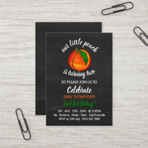 Peach, Our Little Peach, Birthday Handout Tickets