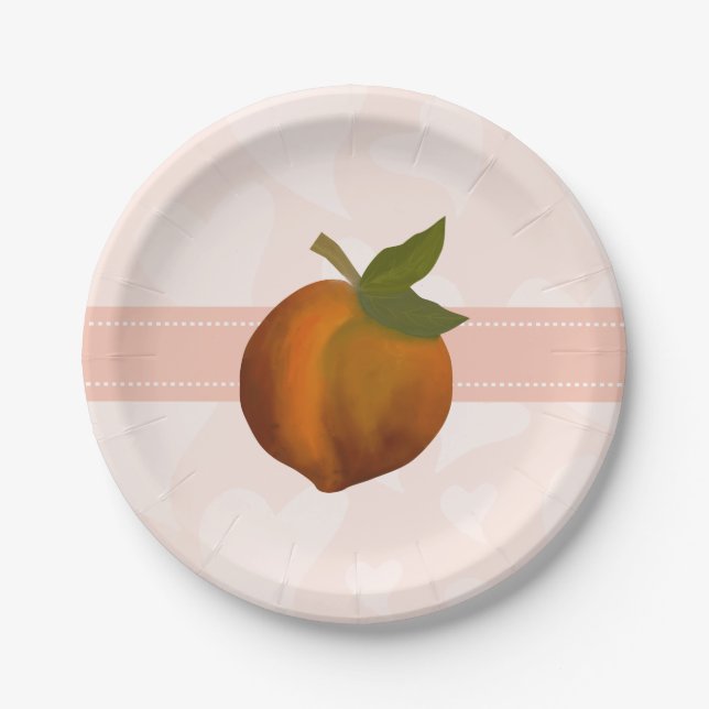 Peach Paper Plates (Front)