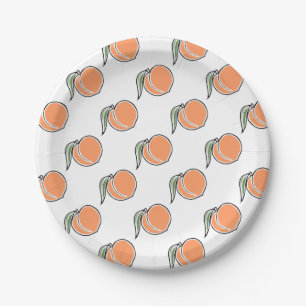 Peach Paper Plates