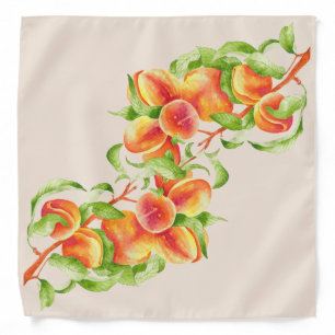 'Peach Paradise' on a Bandana