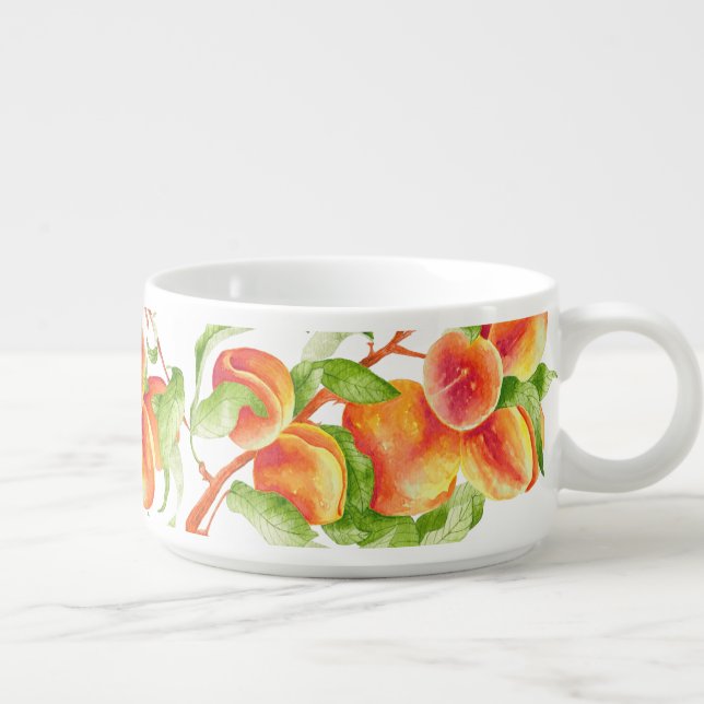 'Peach Paradise' on a Chili Bowl (Left)