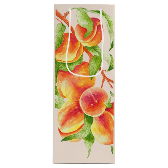 'Peach Paradise' on a Gift Bag  (Front)