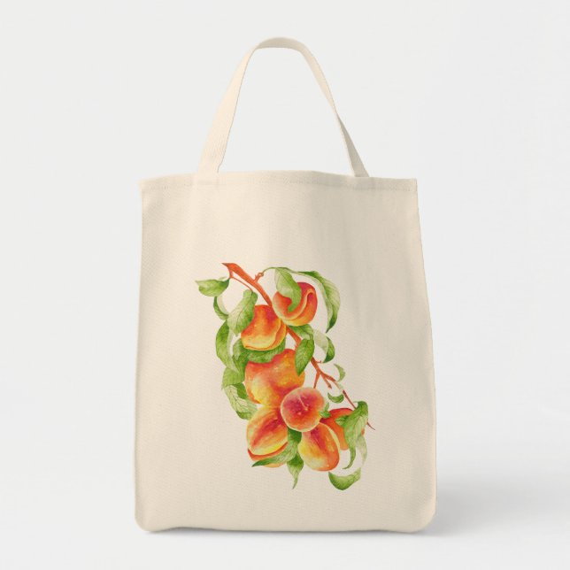 'Peach Paradise' on a Grocery Bag (Front)
