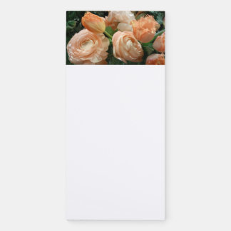 Peach Pastel Fresh Flower Notepad with Ranunculus 