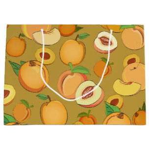 Peach Pattern 2 Large Gift Bag