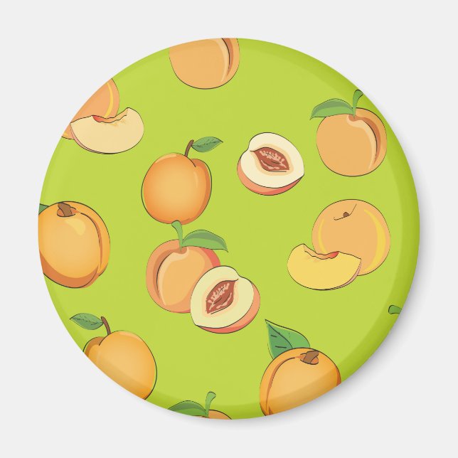 Peach Pattern 4 Magnet (Front)