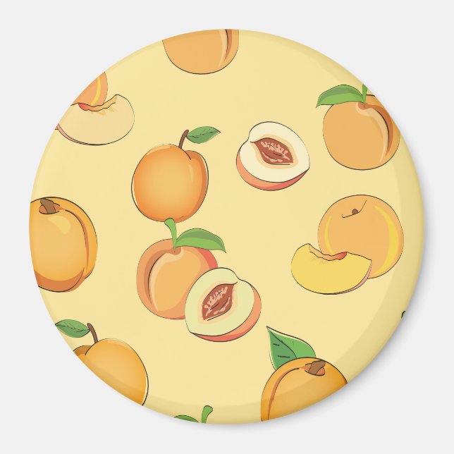 Peach Pattern 7 Magnet (Front)