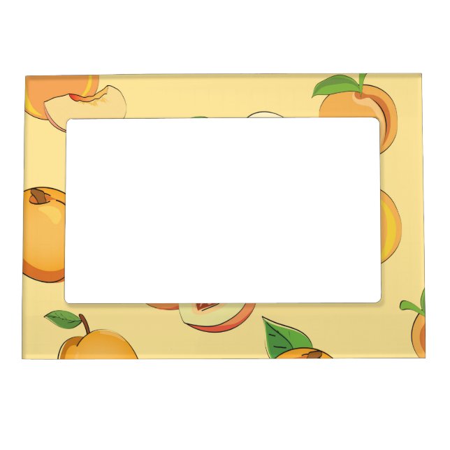 Peach Pattern 7 Magnetic Frame (Front)