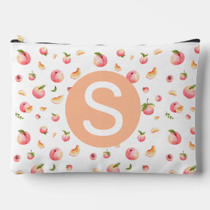 Peach Pattern Accessory Pouch