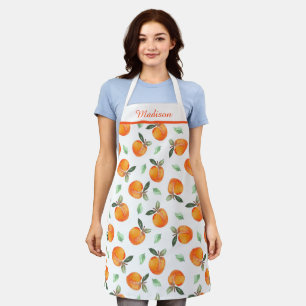 Peach Pattern Apron